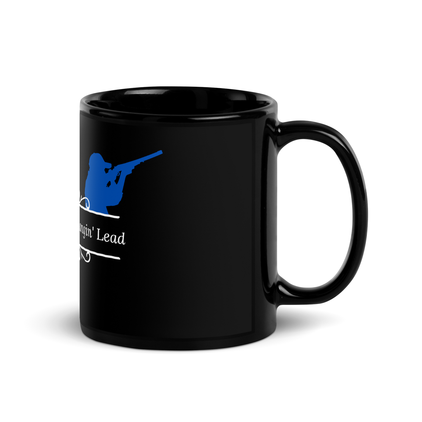 Caddo River Clothing Co. Suckin' Heads & Slangin' Lead Black Glossy Mug