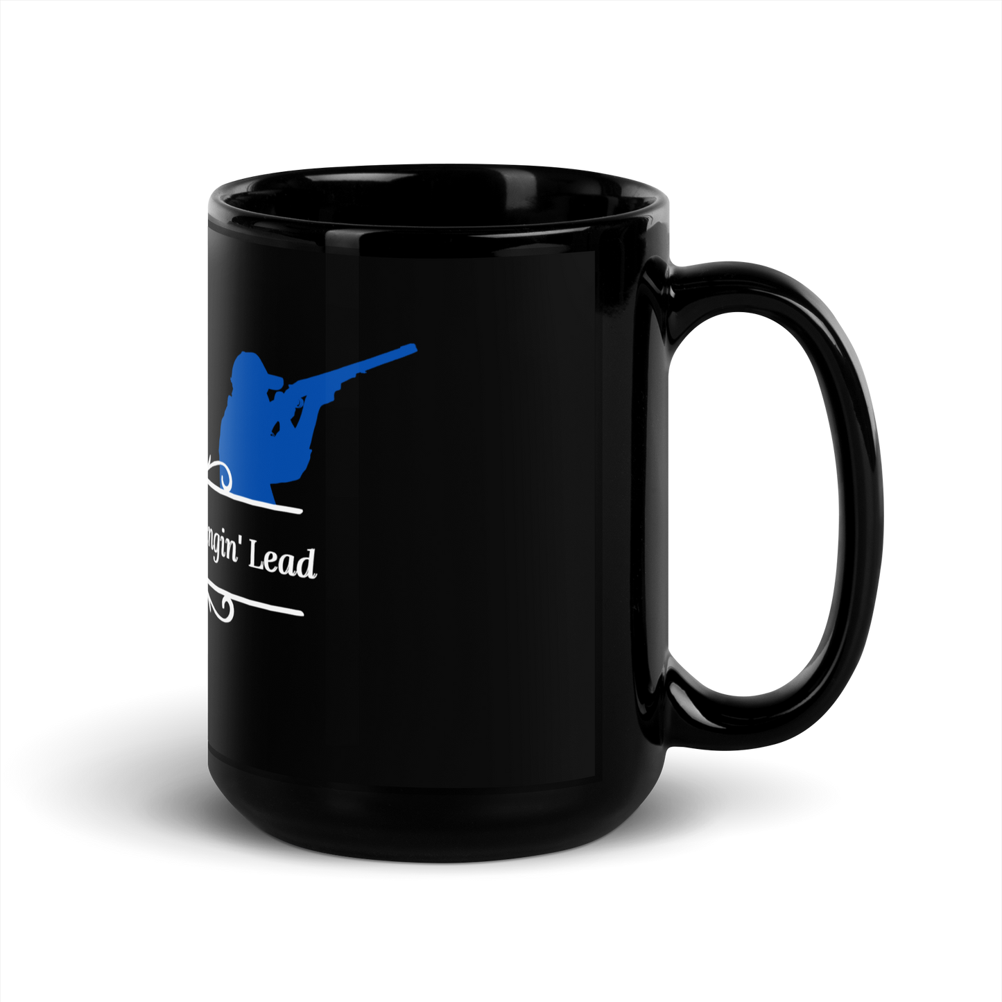 Caddo River Clothing Co. Suckin' Heads & Slangin' Lead Black Glossy Mug